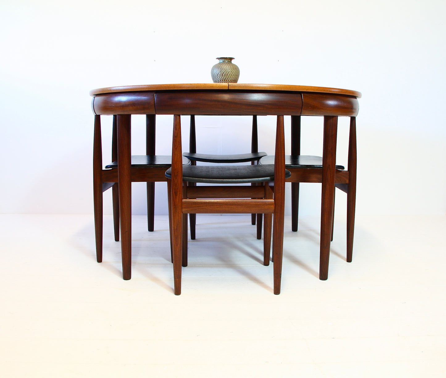 SOLD - Roundette Danish Dining Table & Chairs by Hans Olsen - c.1952