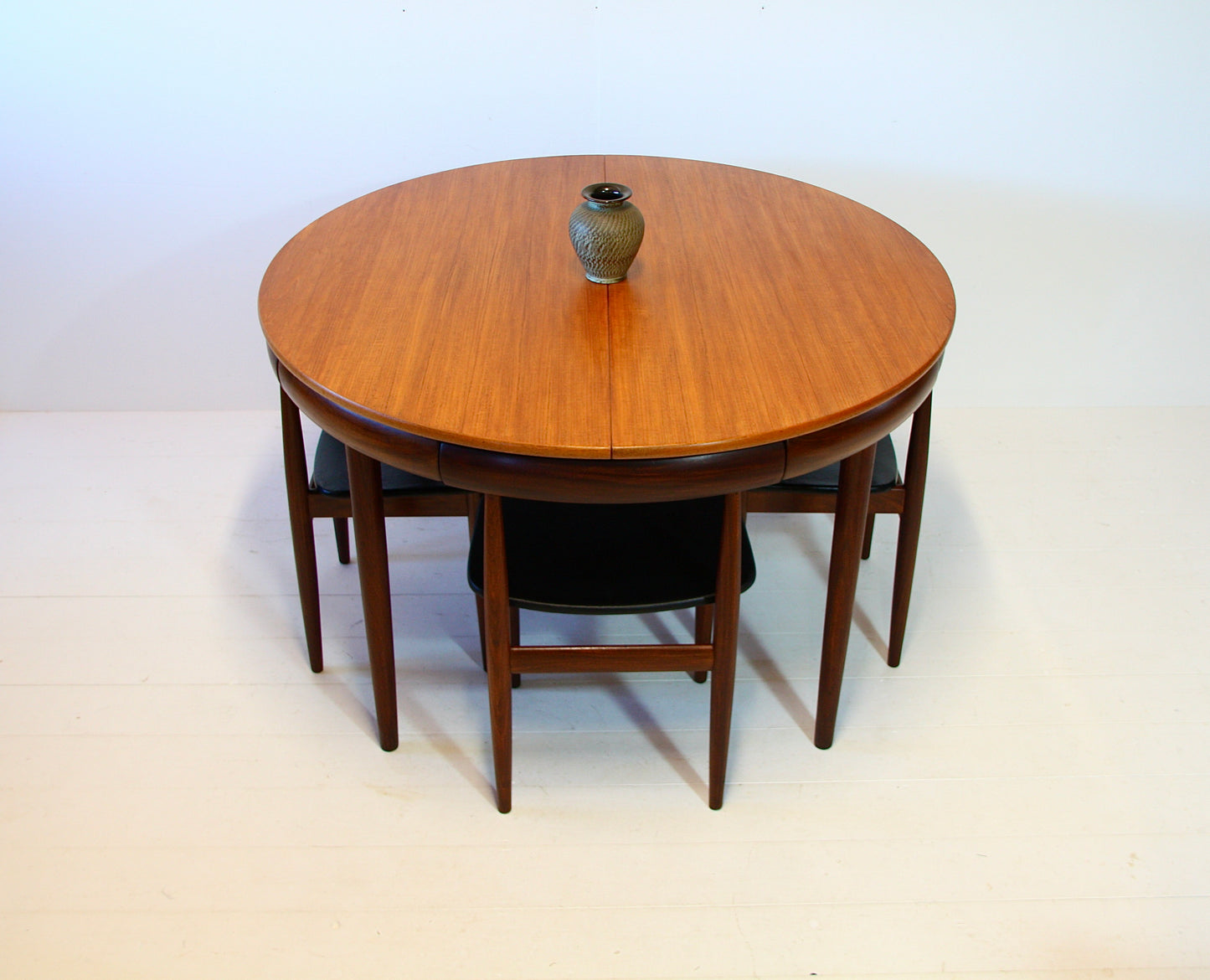SOLD - Roundette Danish Dining Table & Chairs by Hans Olsen - c.1952