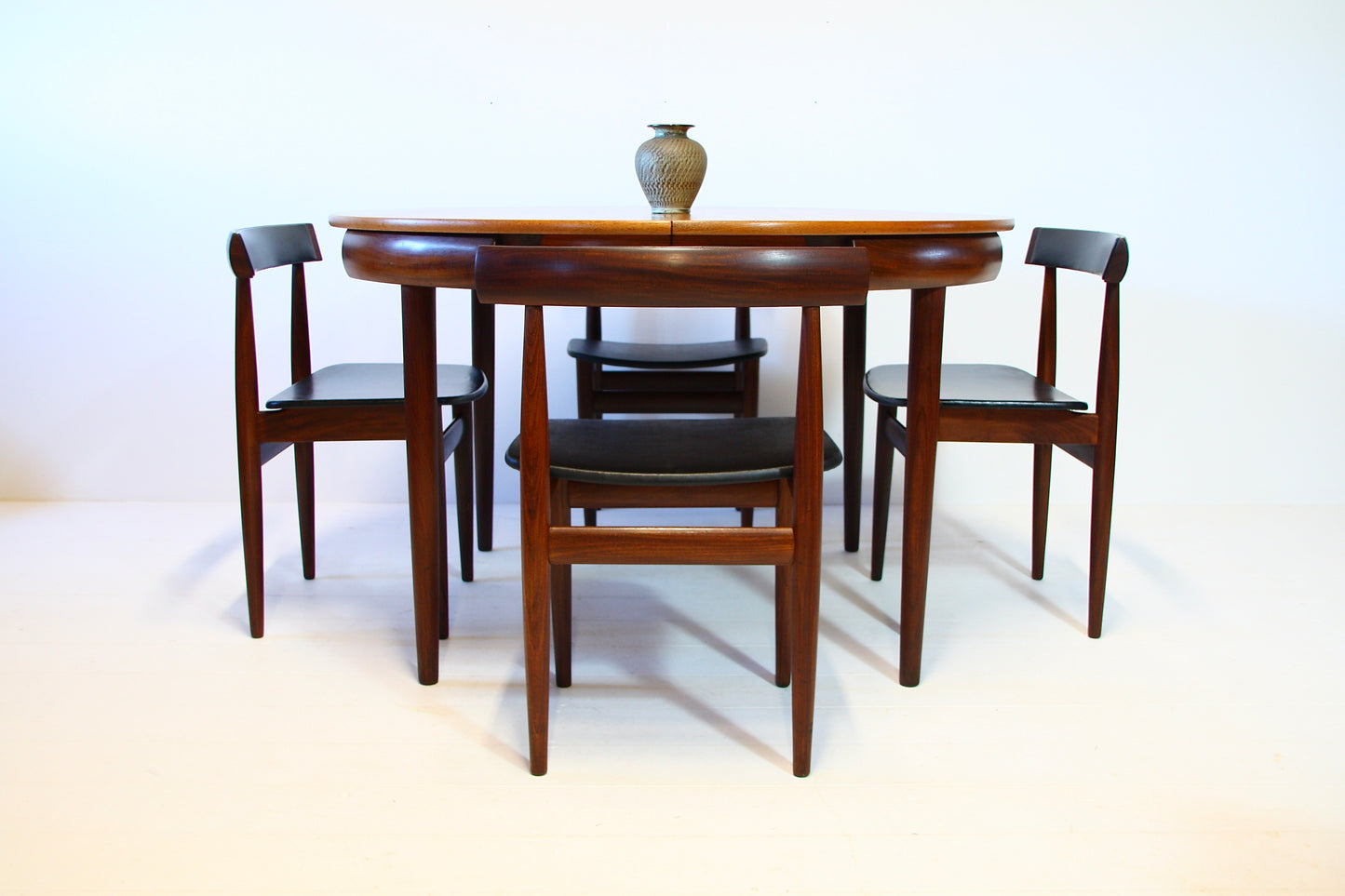 SOLD - Roundette Danish Dining Table & Chairs by Hans Olsen - c.1952