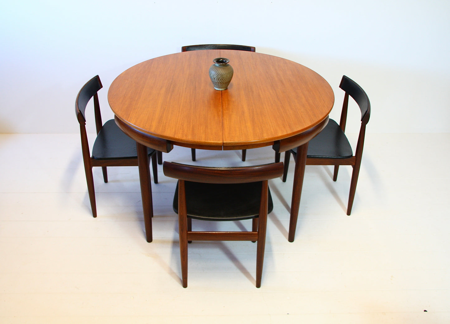 SOLD - Roundette Danish Dining Table & Chairs by Hans Olsen - c.1952