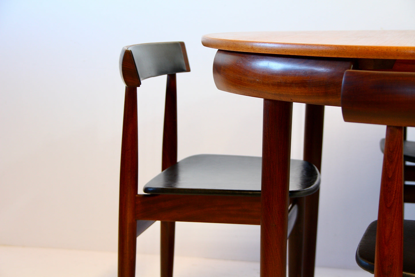 SOLD - Roundette Danish Dining Table & Chairs by Hans Olsen - c.1952