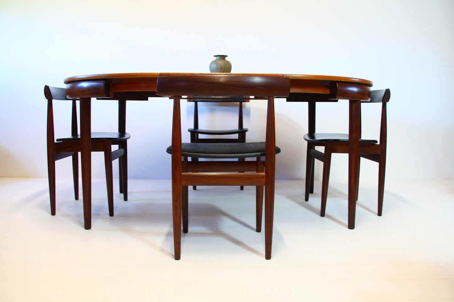 SOLD - Roundette Danish Dining Table & Chairs by Hans Olsen - c.1952