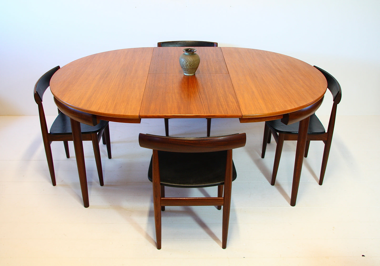 SOLD - Roundette Danish Dining Table & Chairs by Hans Olsen - c.1952