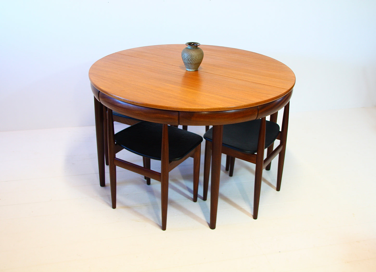 SOLD - Roundette Danish Dining Table & Chairs by Hans Olsen - c.1952