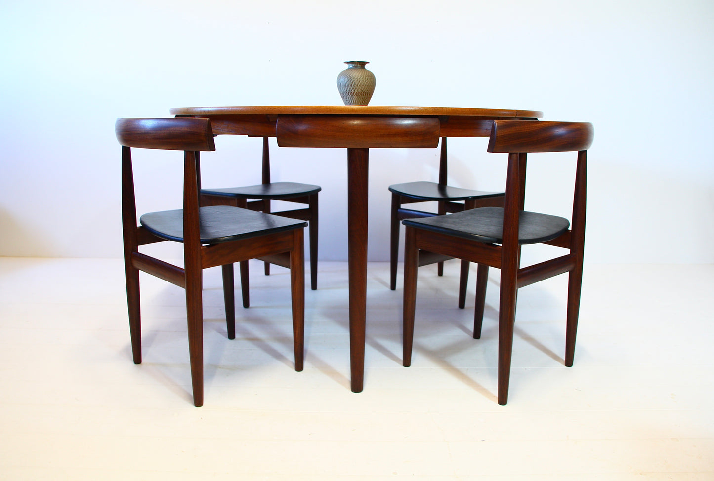 SOLD - Roundette Danish Dining Table & Chairs by Hans Olsen - c.1952