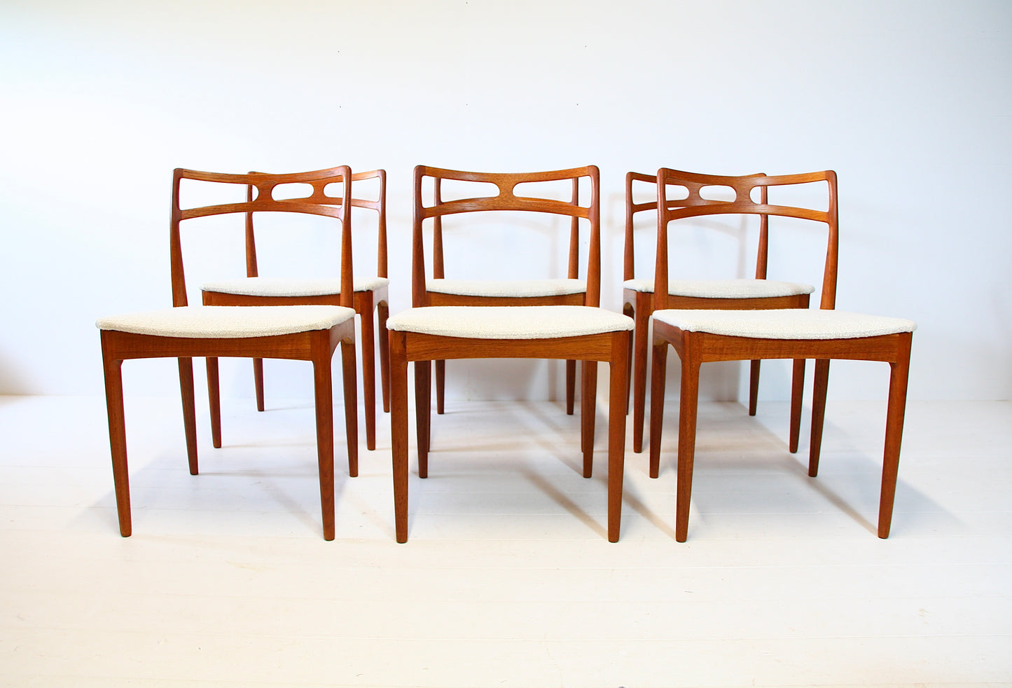 SOLD - 6 Model 94 Dining Chairs by Johannes Andersen - Teak