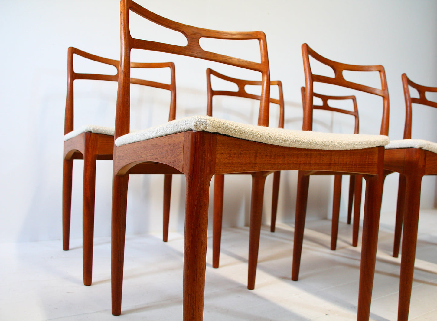 SOLD - 6 Model 94 Dining Chairs by Johannes Andersen - Teak