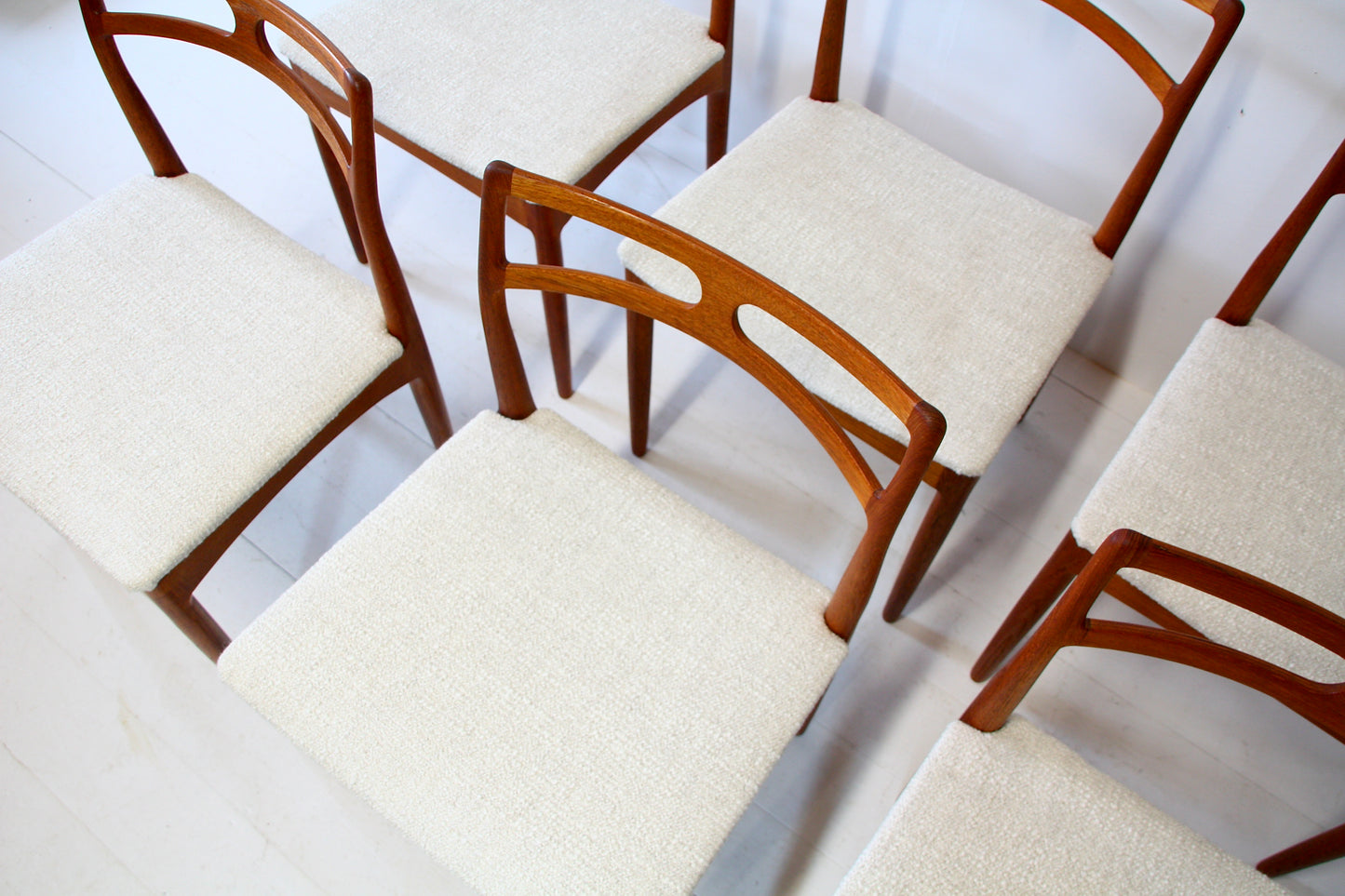 SOLD - 6 Model 94 Dining Chairs by Johannes Andersen - Teak