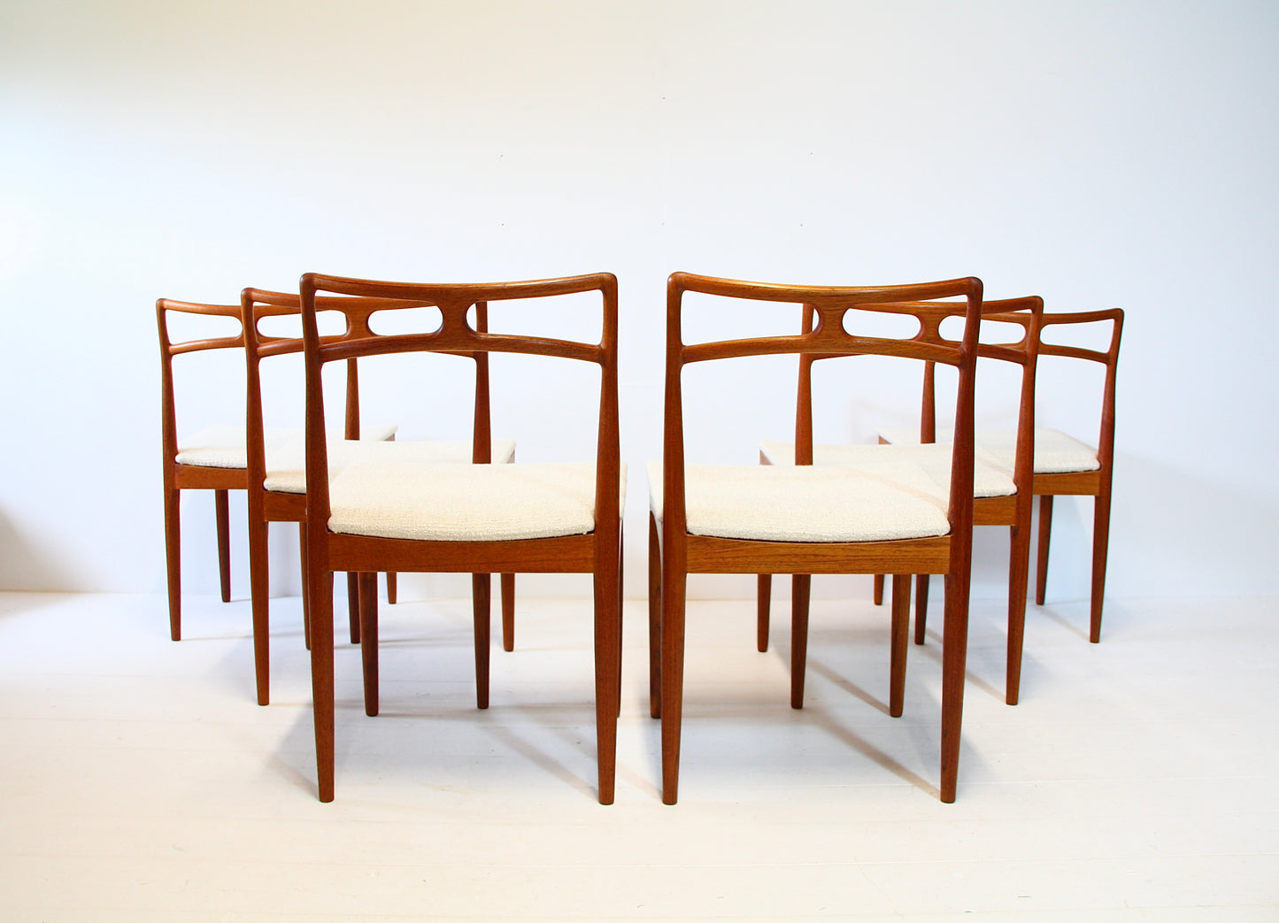 SOLD - 6 Model 94 Dining Chairs by Johannes Andersen - Teak