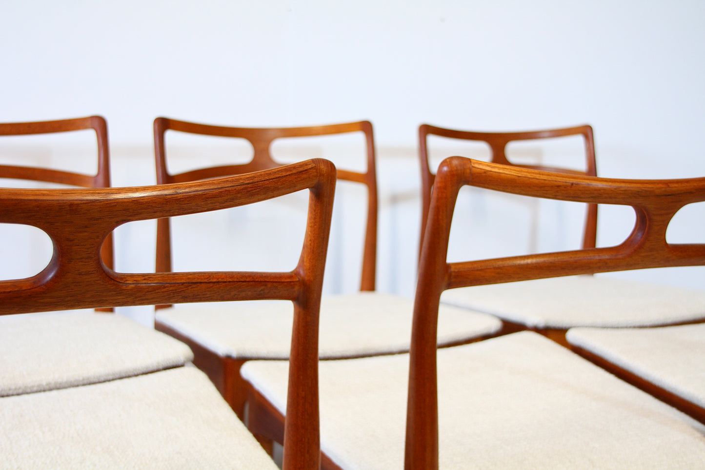 SOLD - 6 Model 94 Dining Chairs by Johannes Andersen - Teak
