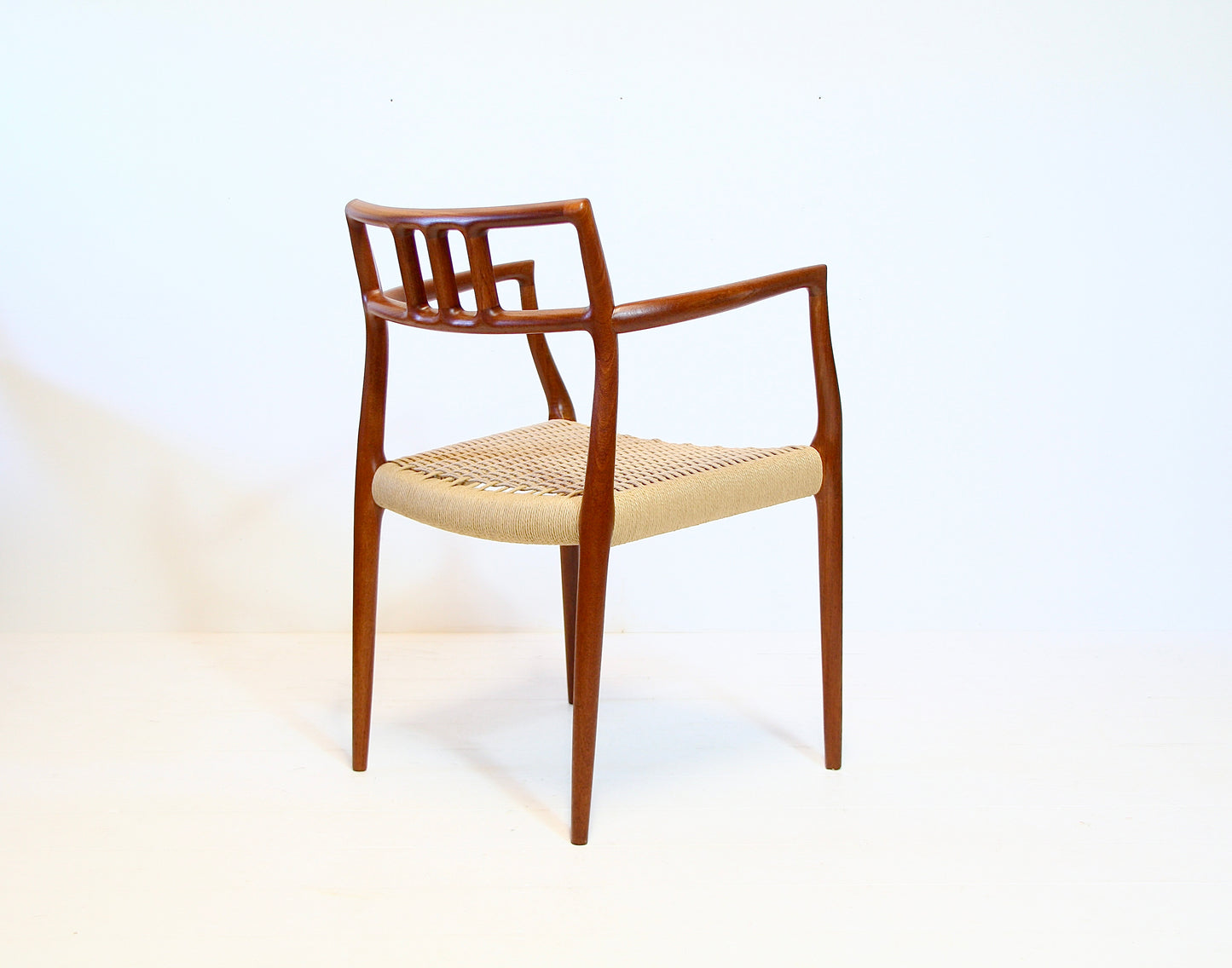 Armchair by Niels Moller - Teak & Papercord - Model 64