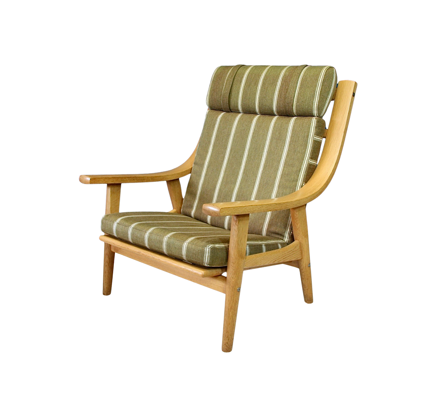 Hans Wegner Solid Oak Armchair Model GE530 for Getama