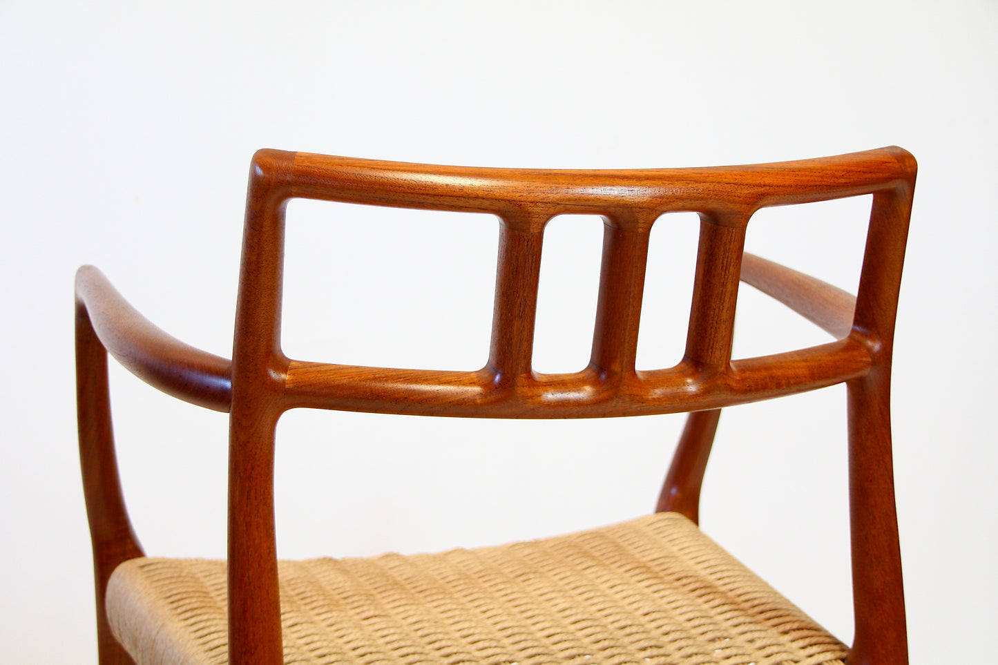 Armchair by Niels Moller - Teak & Papercord - Model 64