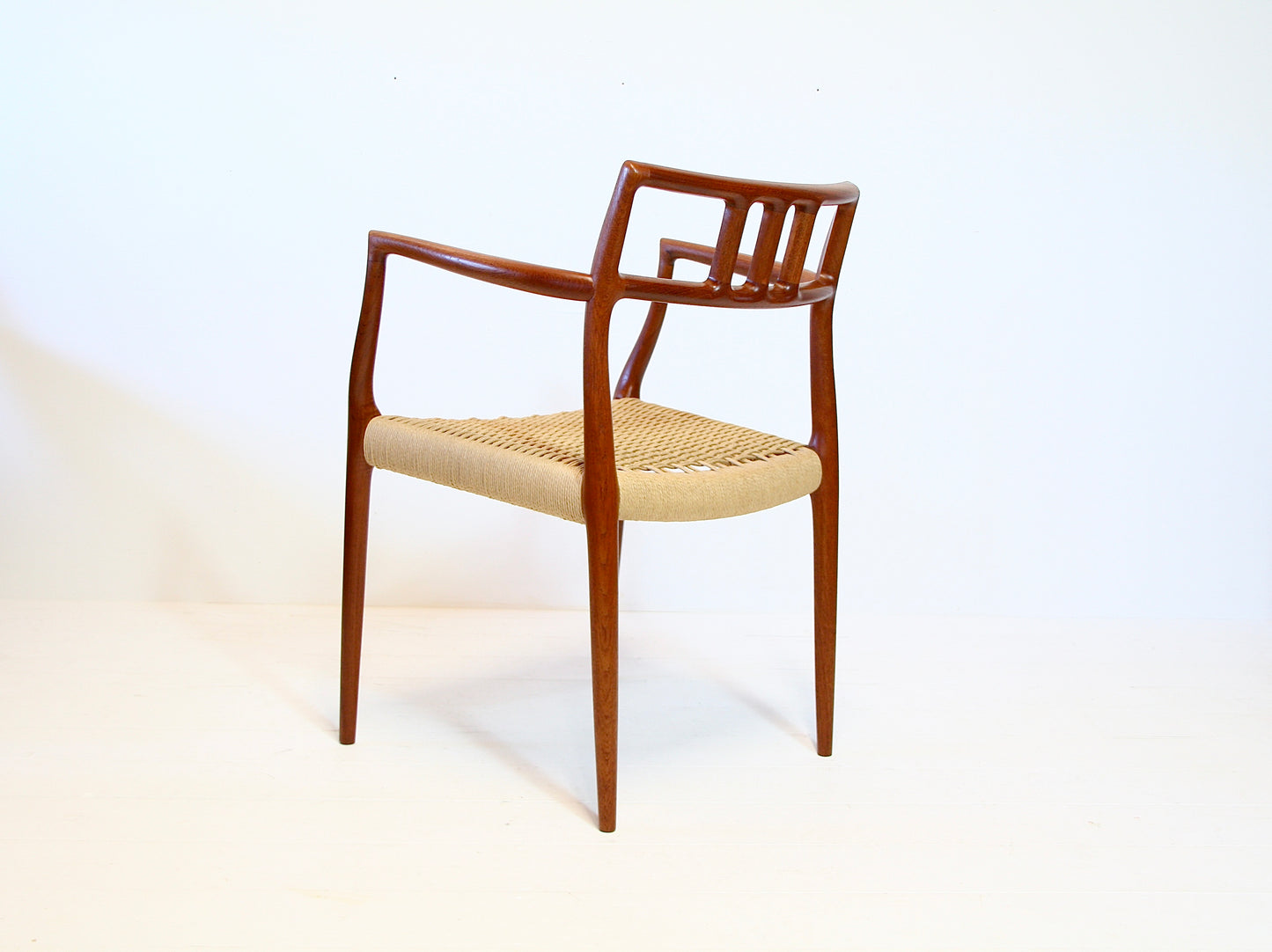 Armchair by Niels Moller - Teak & Papercord - Model 64