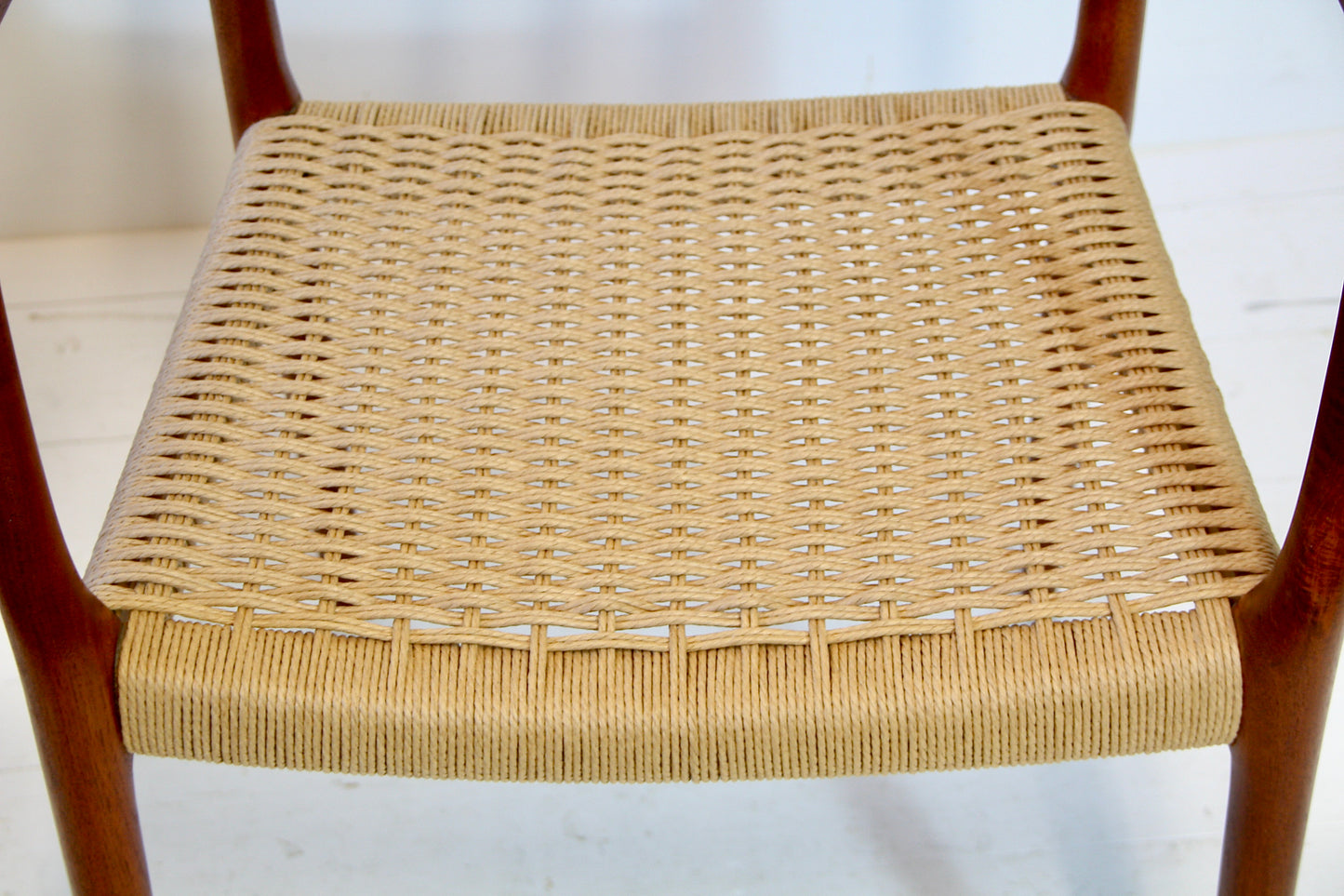 Armchair by Niels Moller - Teak & Papercord - Model 64