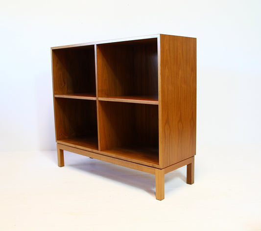 SOLD - Vintage Scandinavian Vinyl Storage / Bookcase - Walnut c.1970
