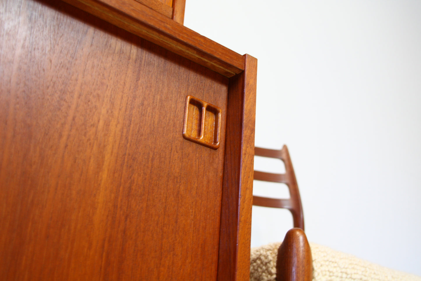 SOLD - Danish Bookcase Bureau Cabinet by Sejling Skabe 1960s