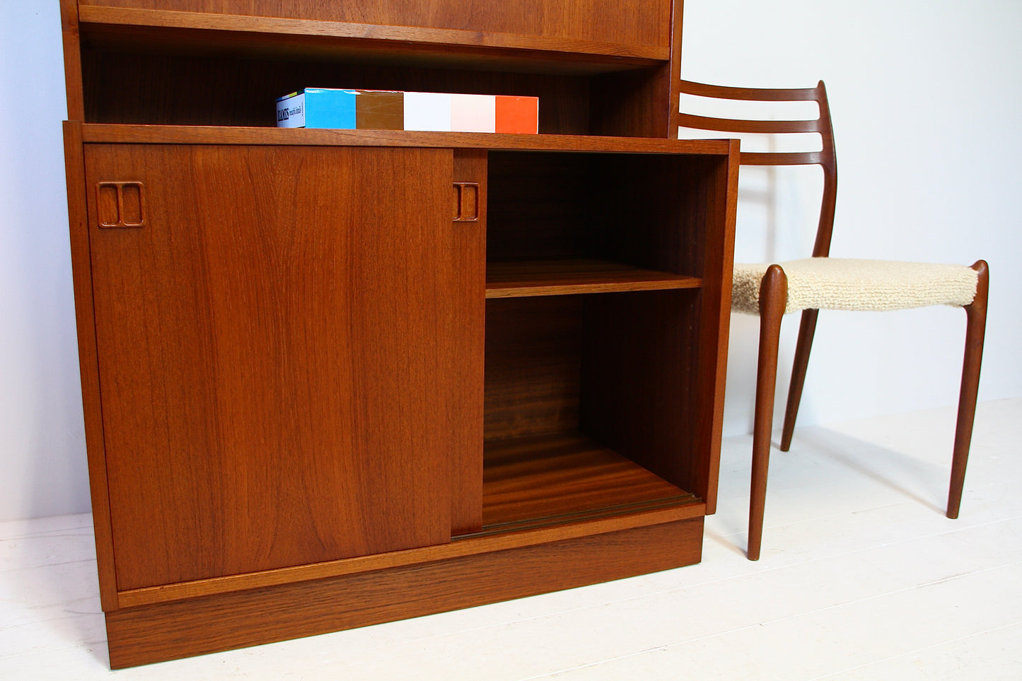 SOLD - Danish Bookcase Bureau Cabinet by Sejling Skabe 1960s