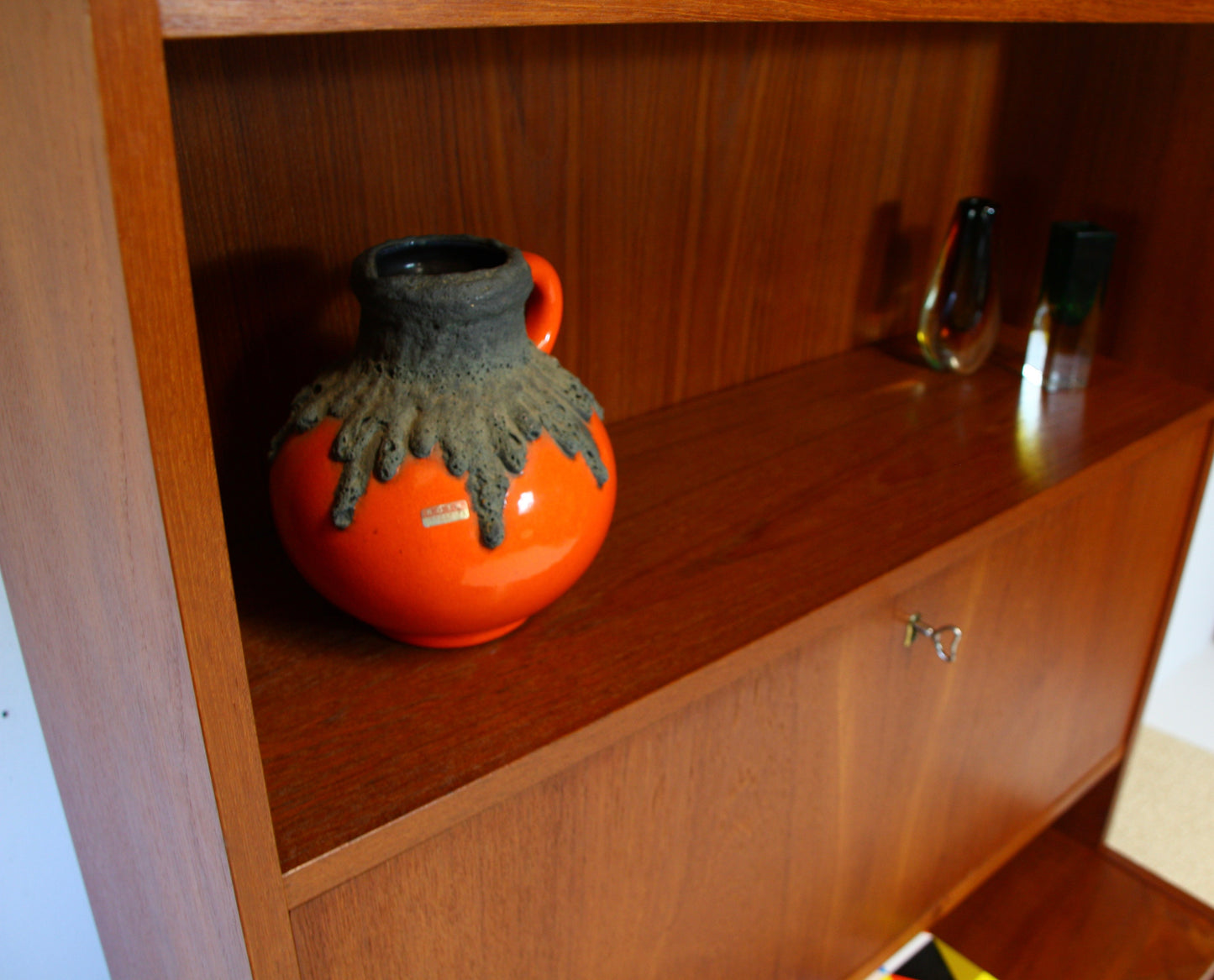 SOLD - Danish Bookcase Bureau Cabinet by Sejling Skabe 1960s