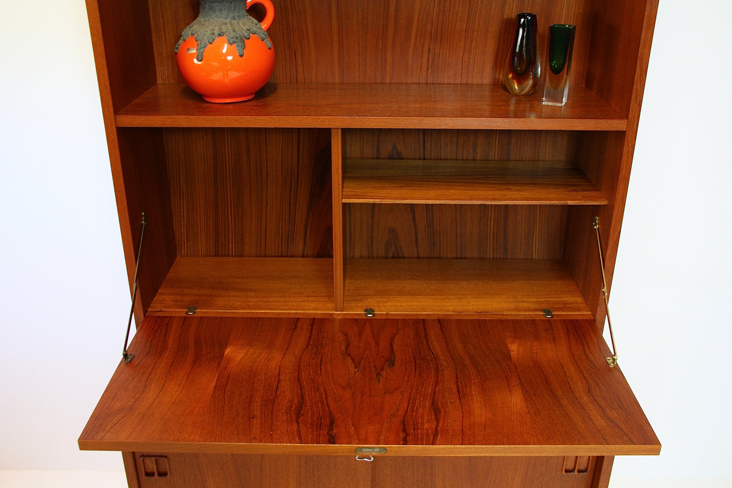 SOLD - Danish Bookcase Bureau Cabinet by Sejling Skabe 1960s