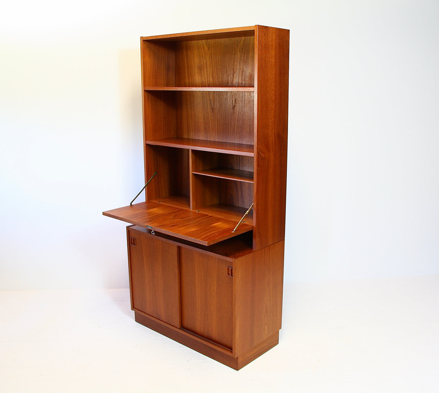 SOLD - Danish Bookcase Bureau Cabinet by Sejling Skabe 1960s