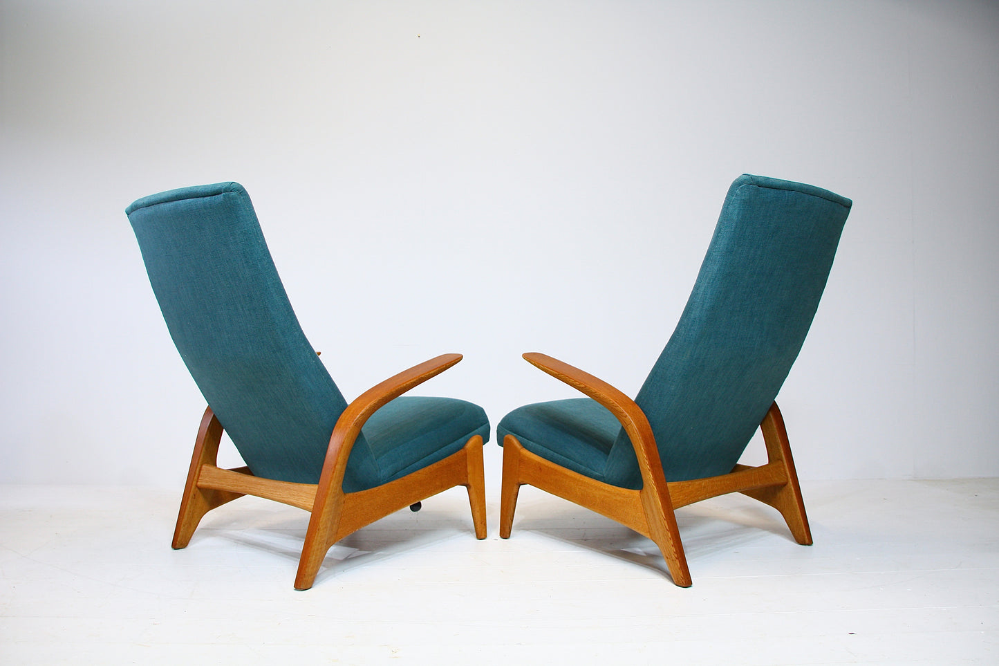 2 Norwegian Rock n Rest Armchairs by Arnestad Bruk c.1960