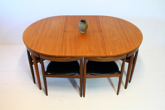 SOLD - Danish Dining Table & Chairs by Hans Olsen for Frem Rojle - c.1952