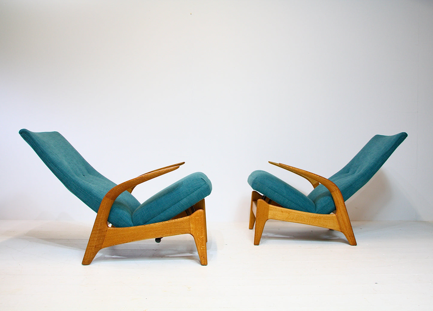 2 Norwegian Rock n Rest Armchairs by Arnestad Bruk c.1960