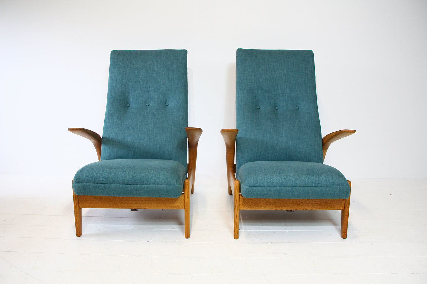 2 Norwegian Rock n Rest Armchairs by Arnestad Bruk c.1960