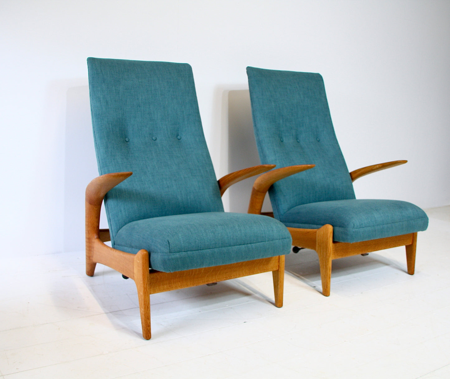 2 Norwegian Rock n Rest Armchairs by Arnestad Bruk c.1960