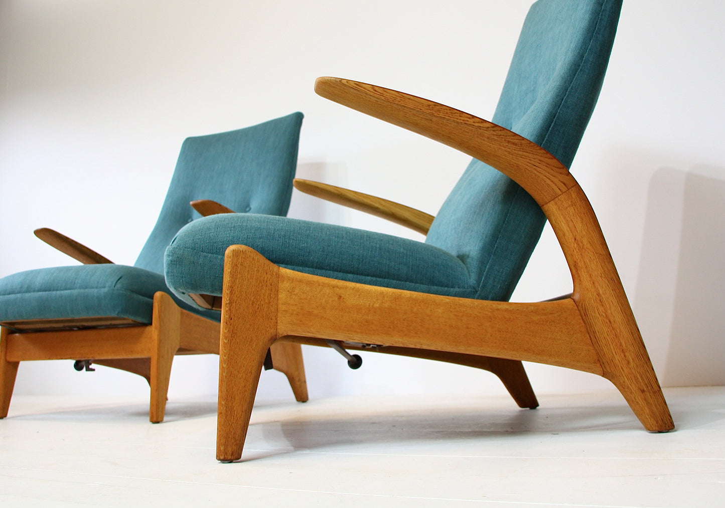 2 Norwegian Rock n Rest Armchairs by Arnestad Bruk c.1960