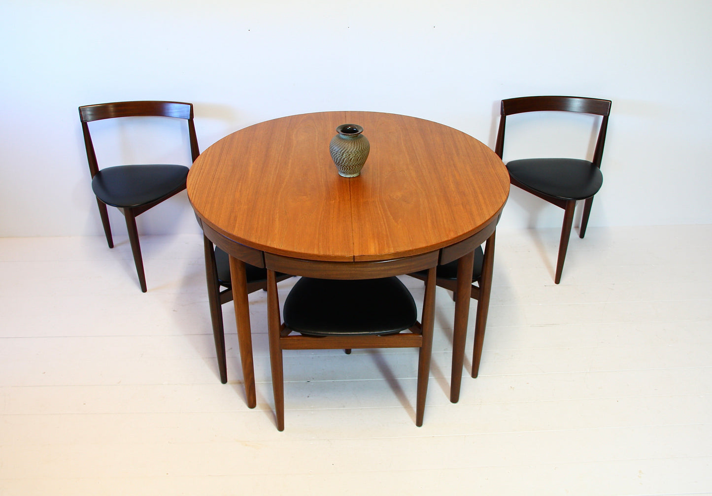 SOLD - Danish Dining Table & Chairs by Hans Olsen for Frem Rojle - c.1952