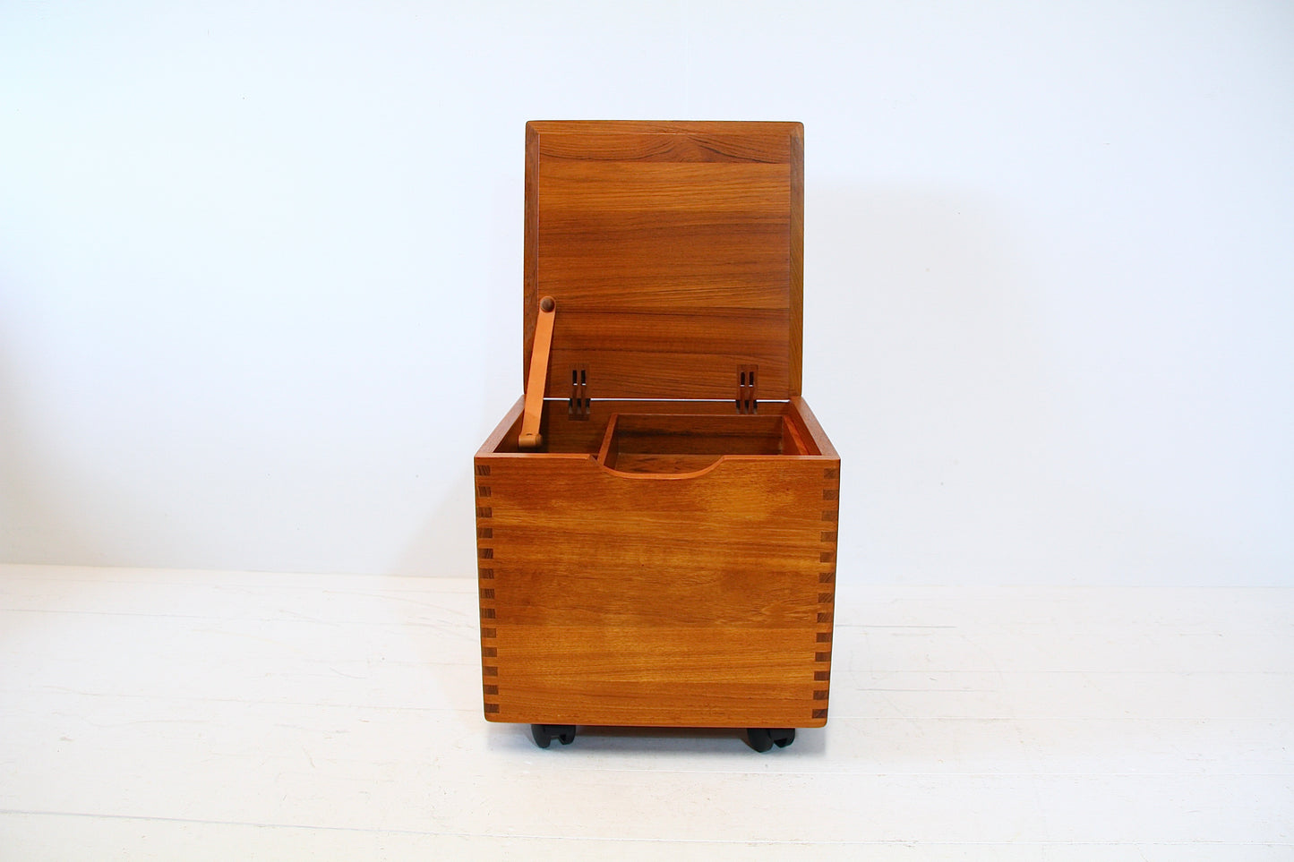Danish Mid Century Side Table / Storage Box - Teak