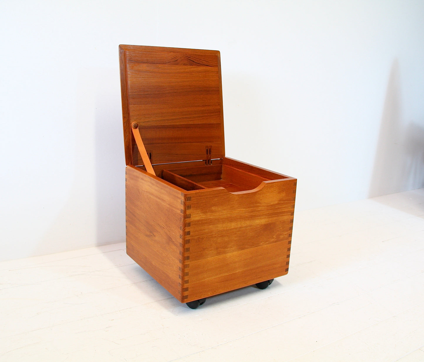 Danish Mid Century Side Table / Storage Box - Teak