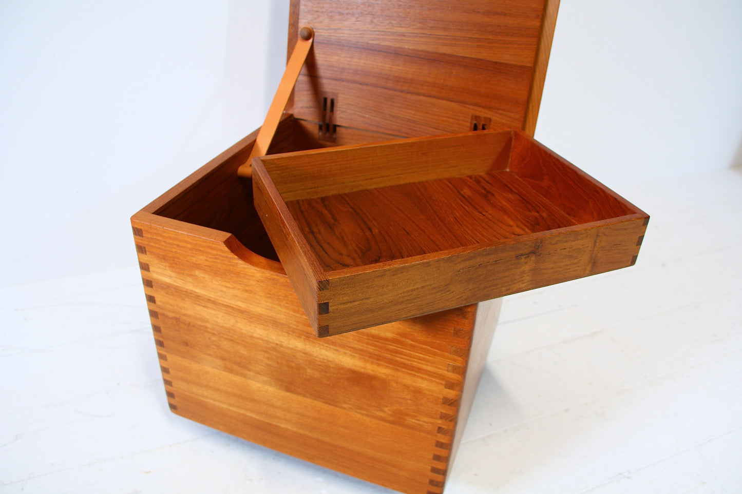 Danish Mid Century Side Table / Storage Box - Teak