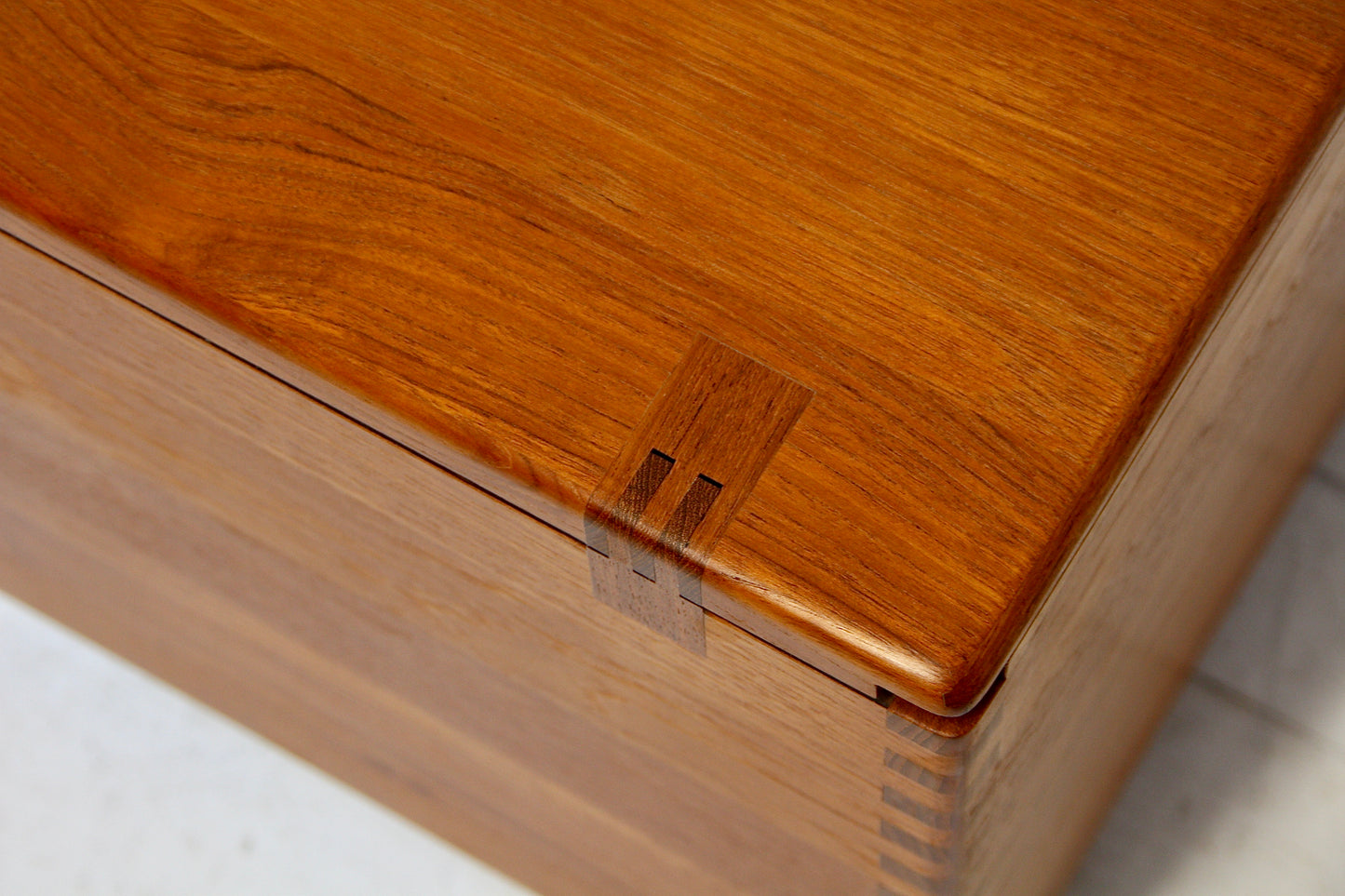 Danish Mid Century Side Table / Storage Box - Teak