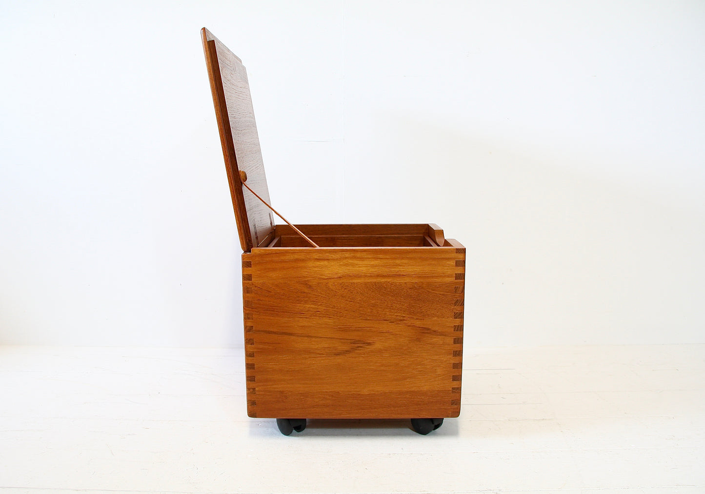 Danish Mid Century Side Table / Storage Box - Teak