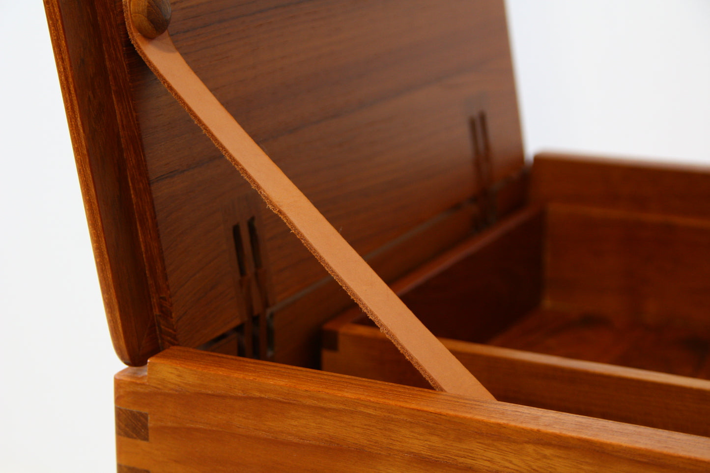 Danish Mid Century Side Table / Storage Box - Teak