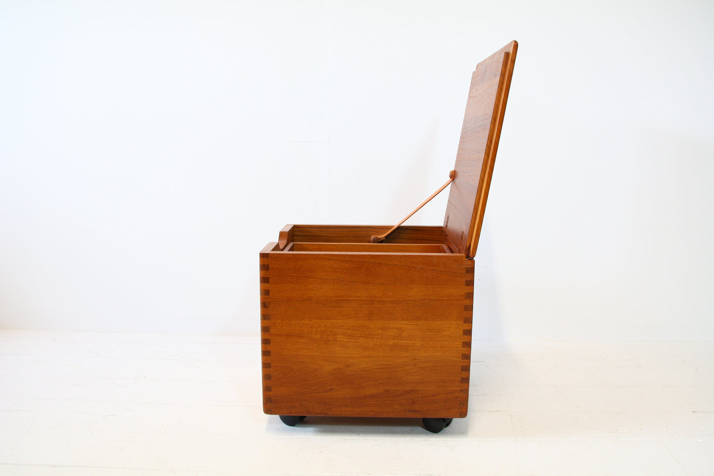 Danish Mid Century Side Table / Storage Box - Teak