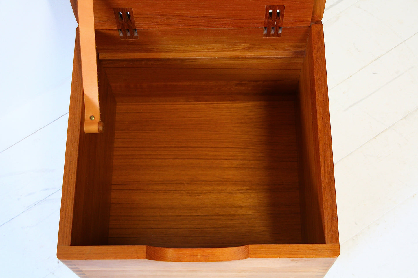 Danish Mid Century Side Table / Storage Box - Teak