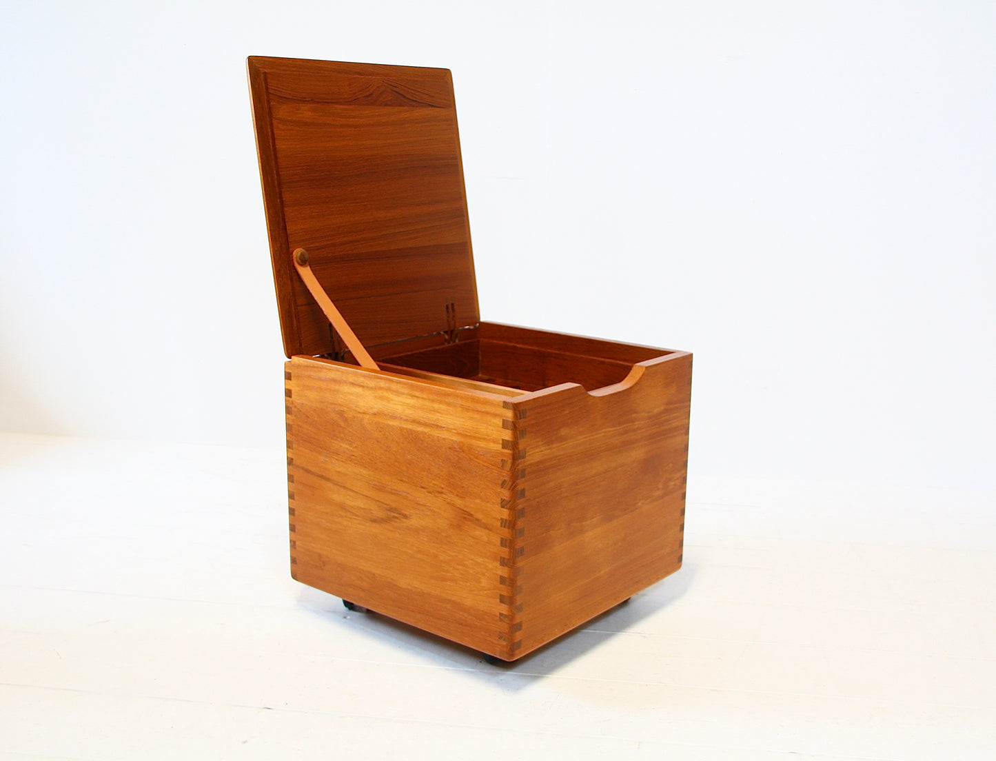 Danish Mid Century Side Table / Storage Box - Teak