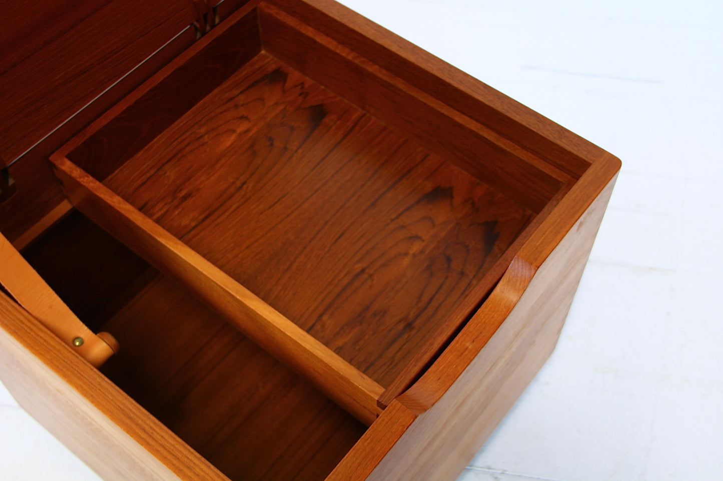 Danish Mid Century Side Table / Storage Box - Teak