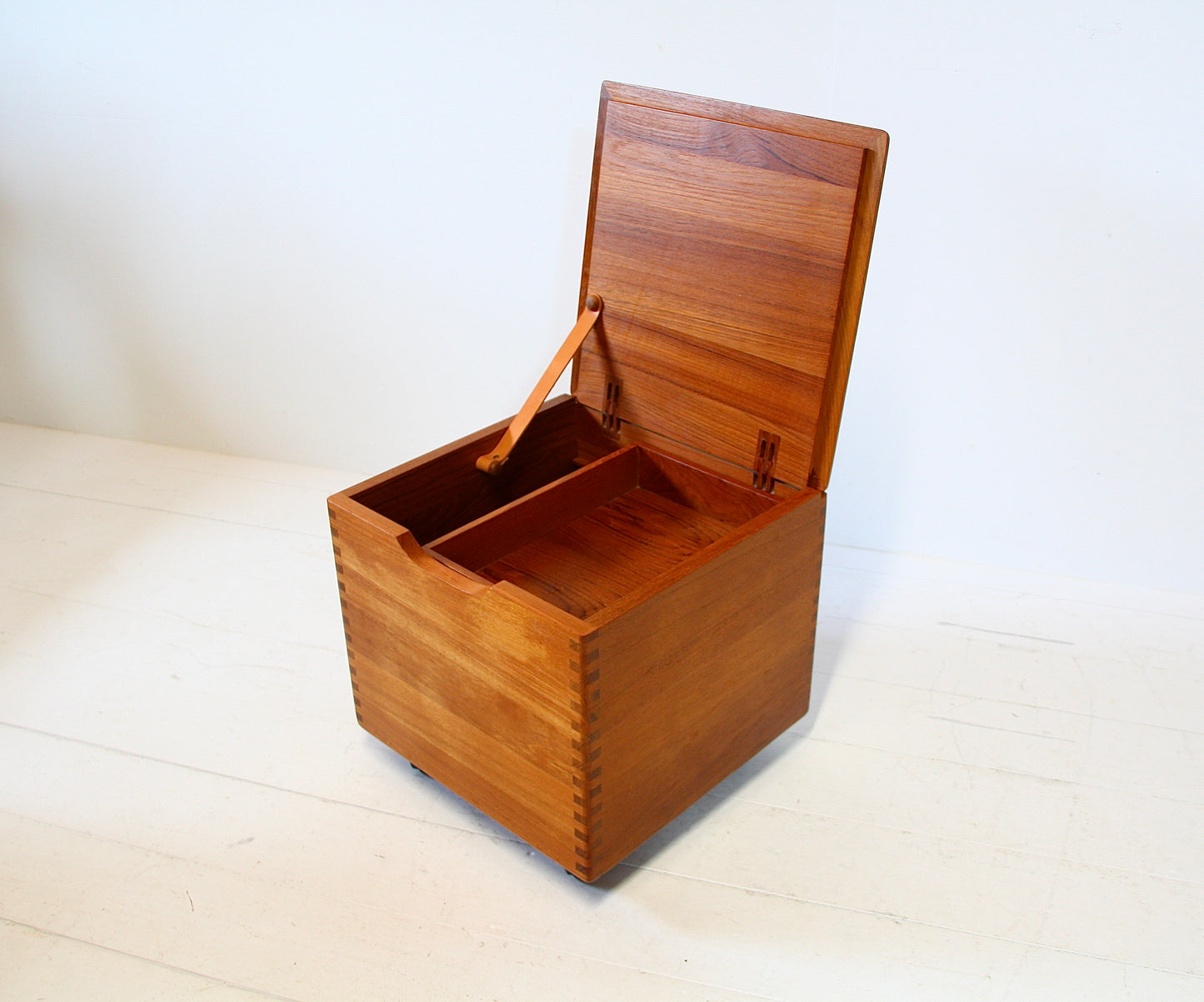 Danish Mid Century Side Table / Storage Box - Teak