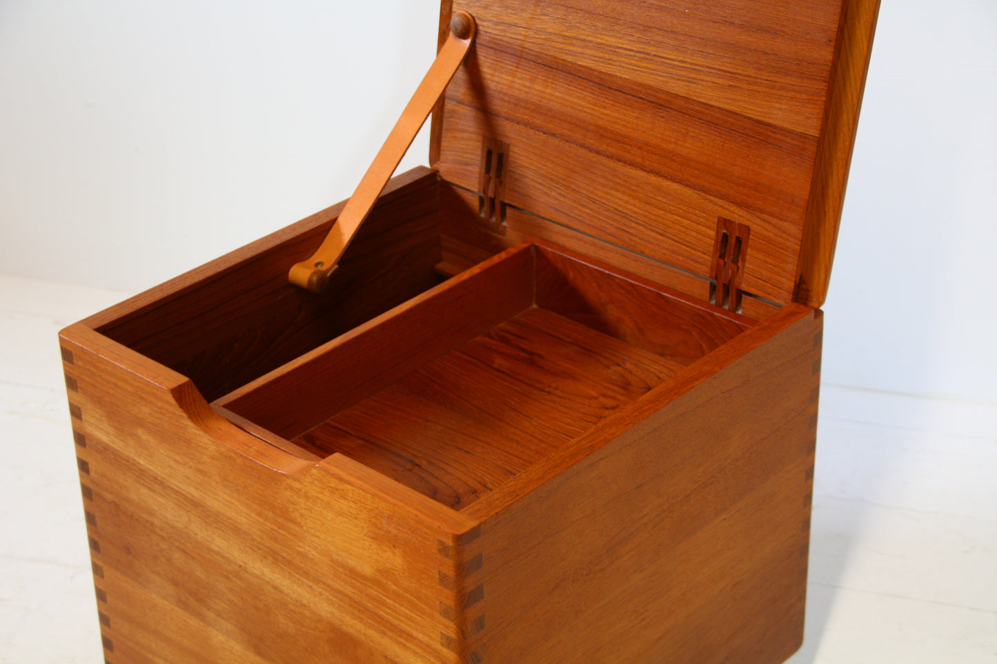 Danish Mid Century Side Table / Storage Box - Teak