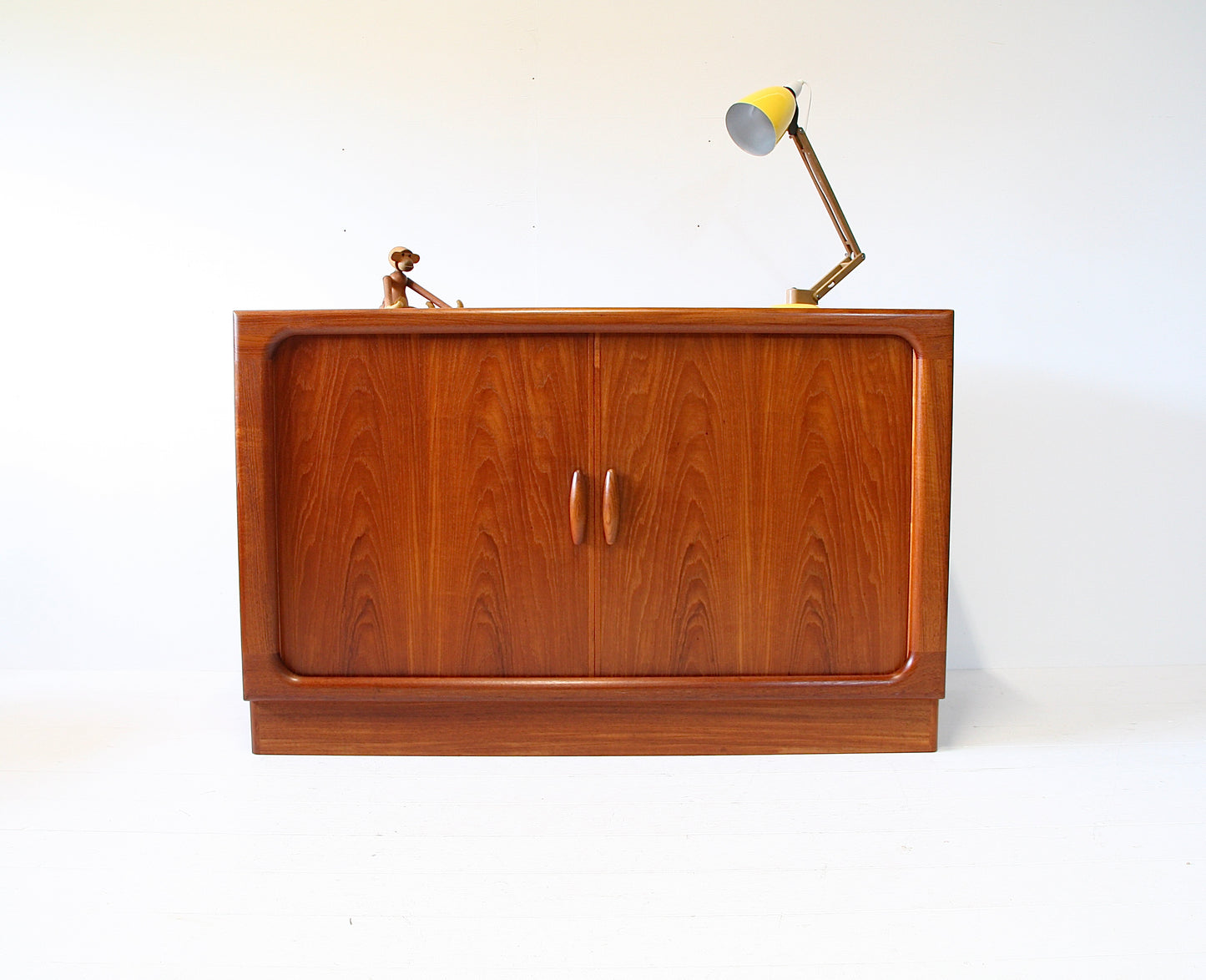 Dyrlund Tambour Door Teak Sideboard - Mid Century Danish