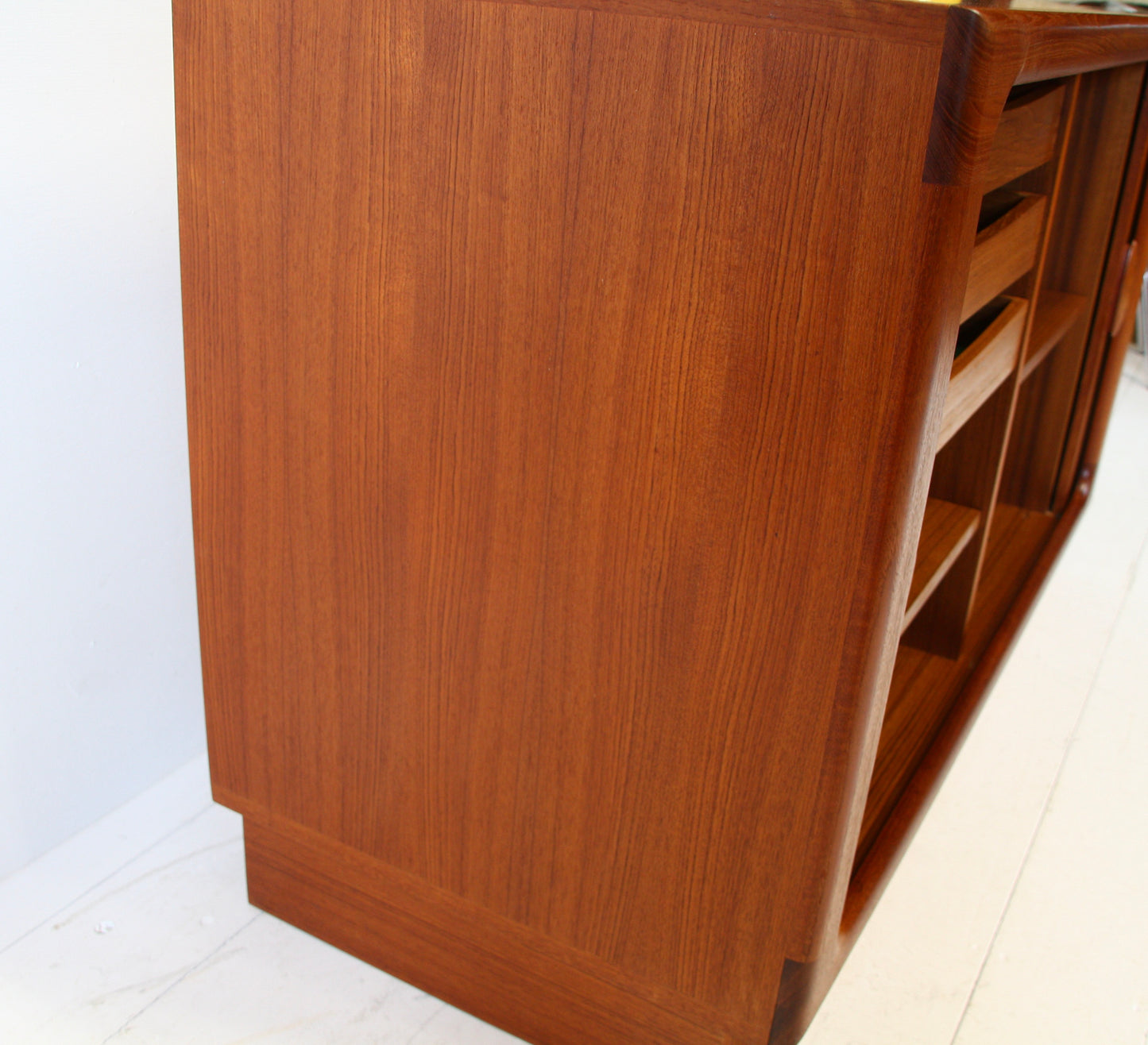 Dyrlund Tambour Door Teak Sideboard - Mid Century Danish