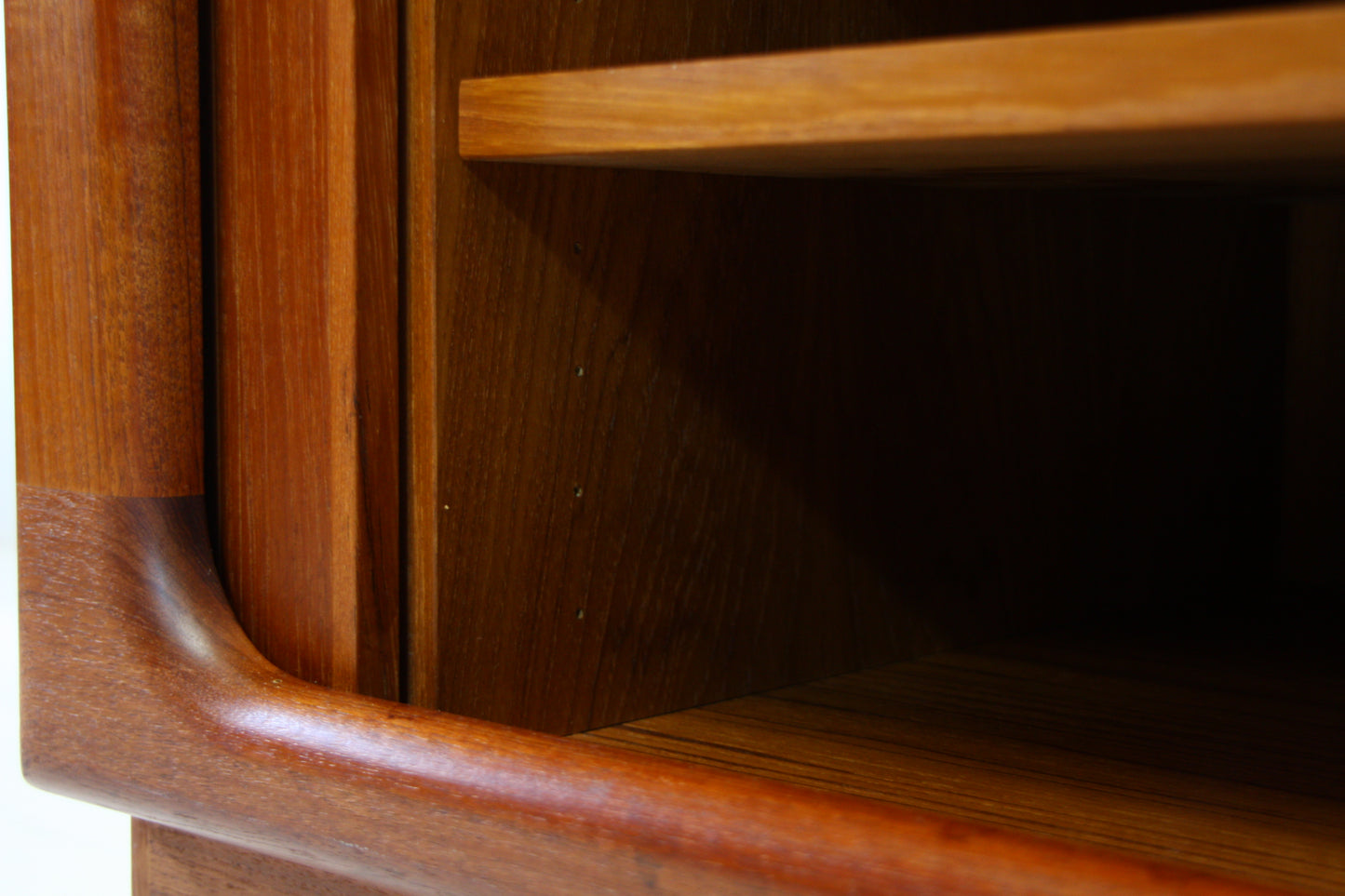 Dyrlund Tambour Door Teak Sideboard - Mid Century Danish