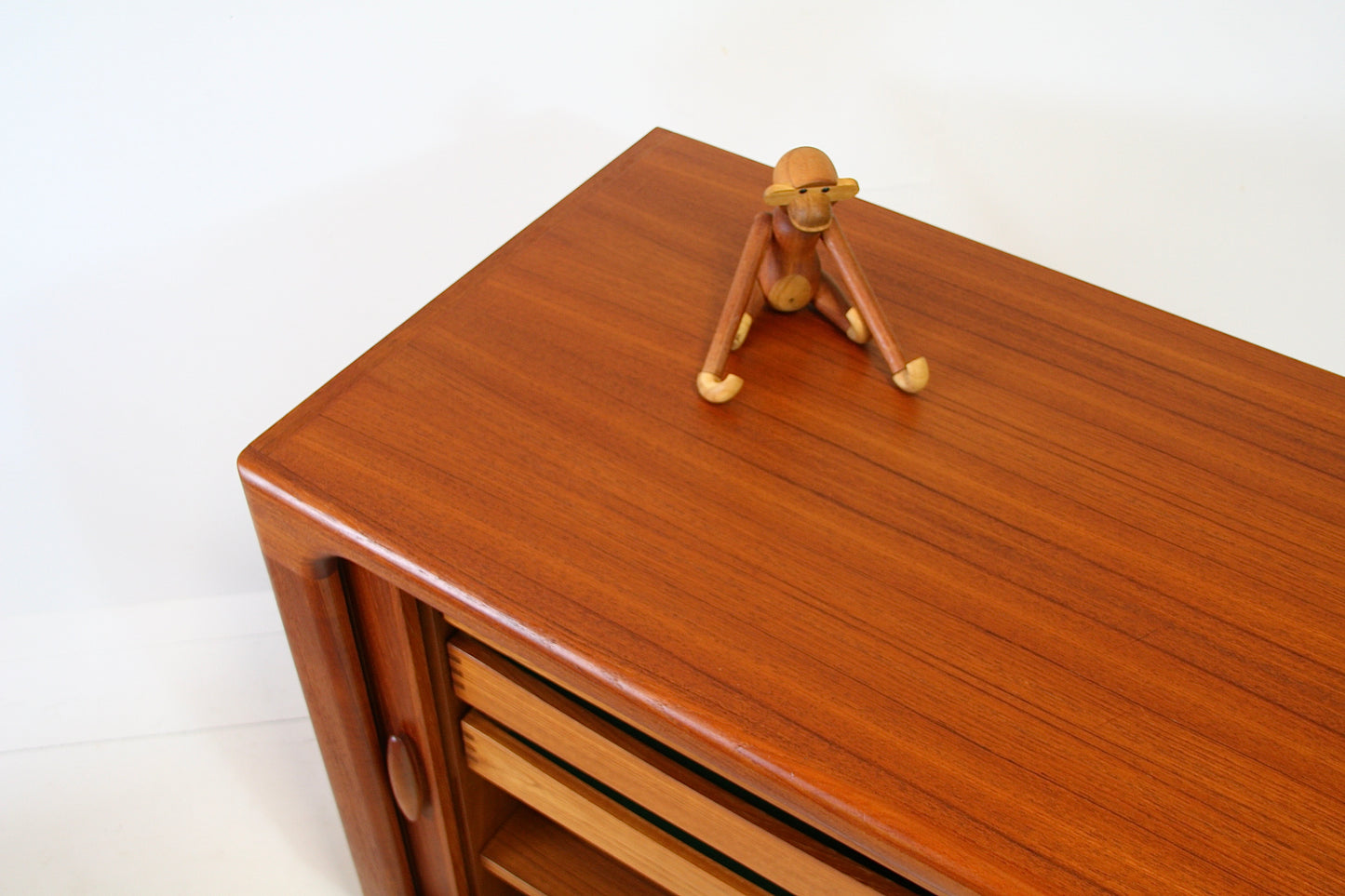 Dyrlund Tambour Door Teak Sideboard - Mid Century Danish