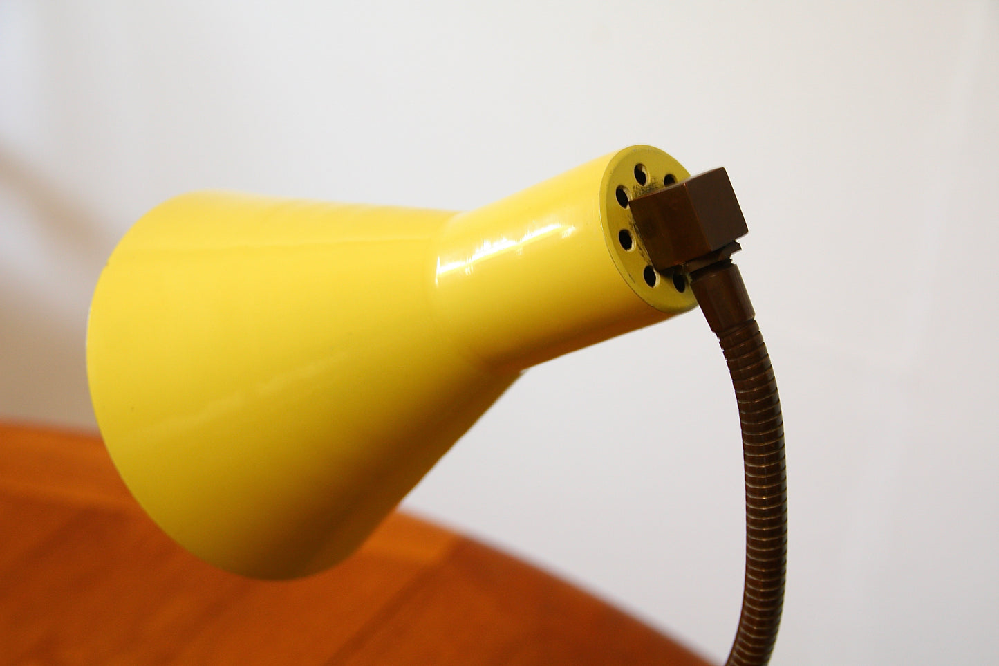 Vintage Yellow Gooseneck Lamp - c.1960