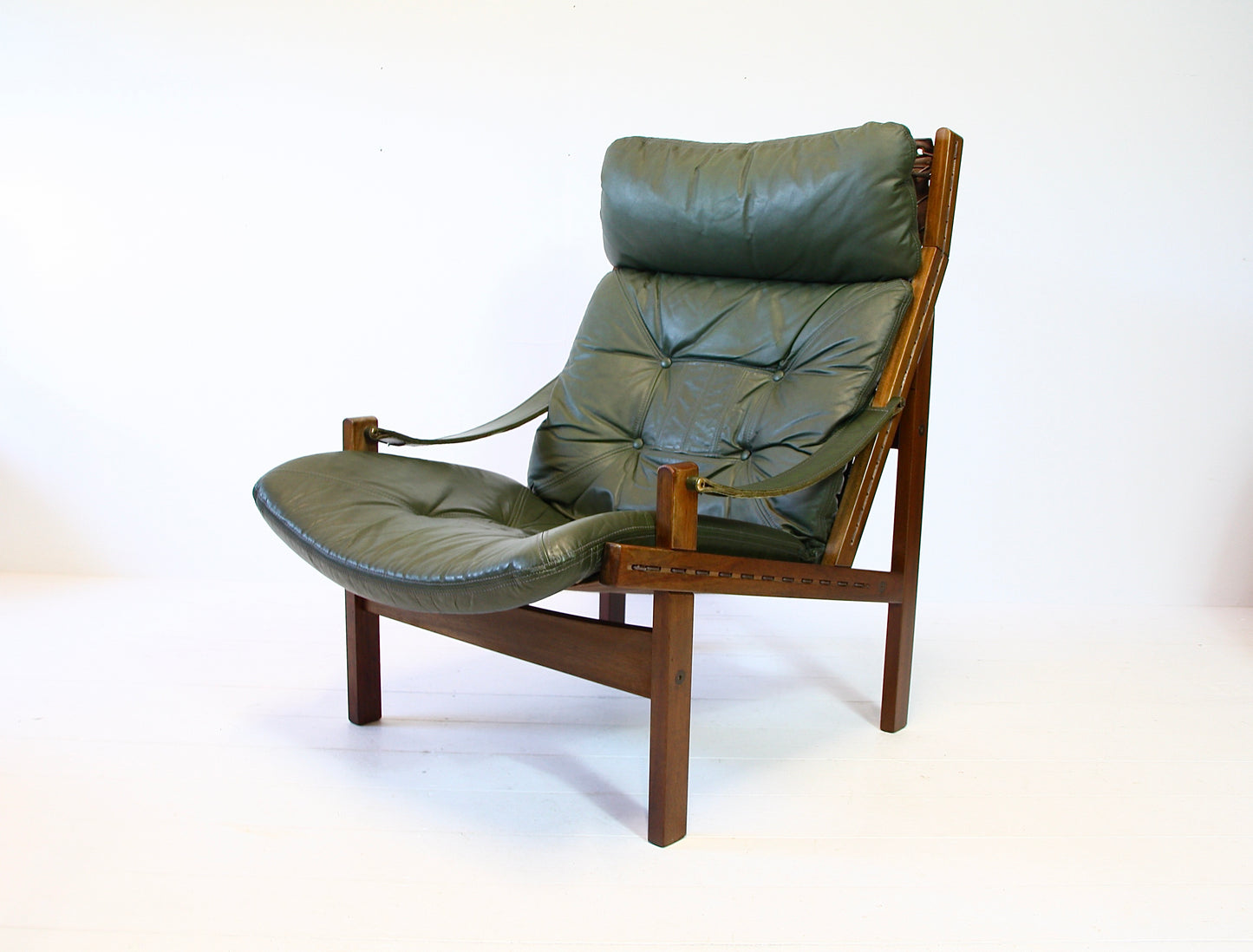 Torbjorn Afdal Hunter Safari Highback Chair - Norwegian 1960s
